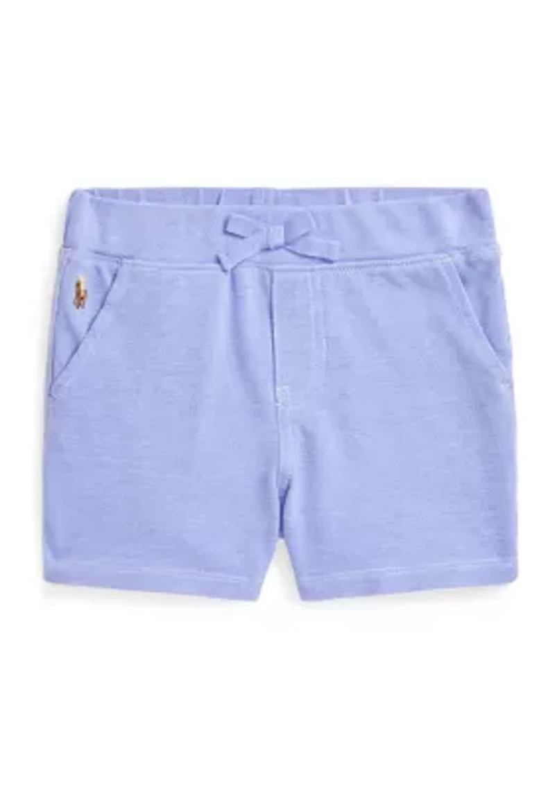 Baby Boys Knit Cotton Oxford Shorts