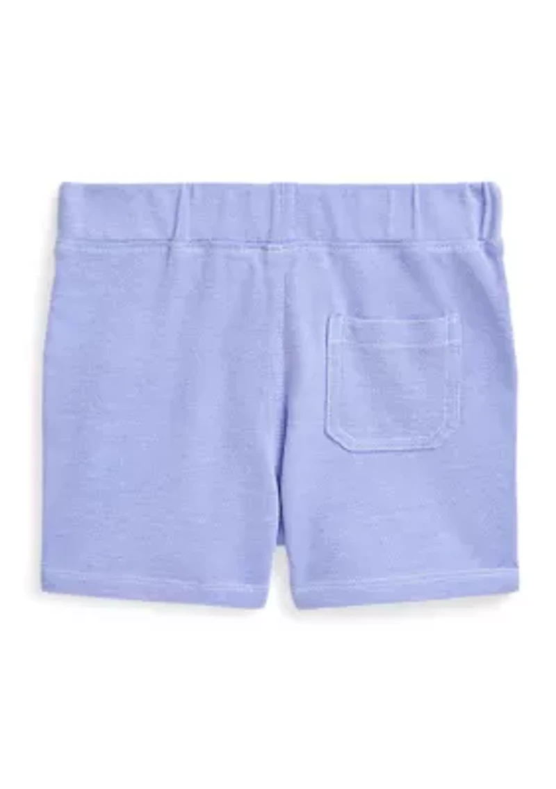 Baby Boys Knit Cotton Oxford Shorts