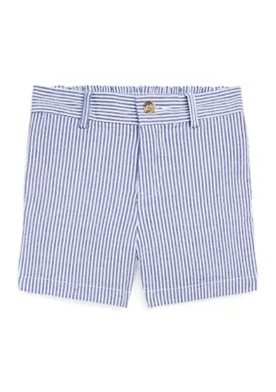 Baby Boys Stretch Cotton Seersucker Shorts