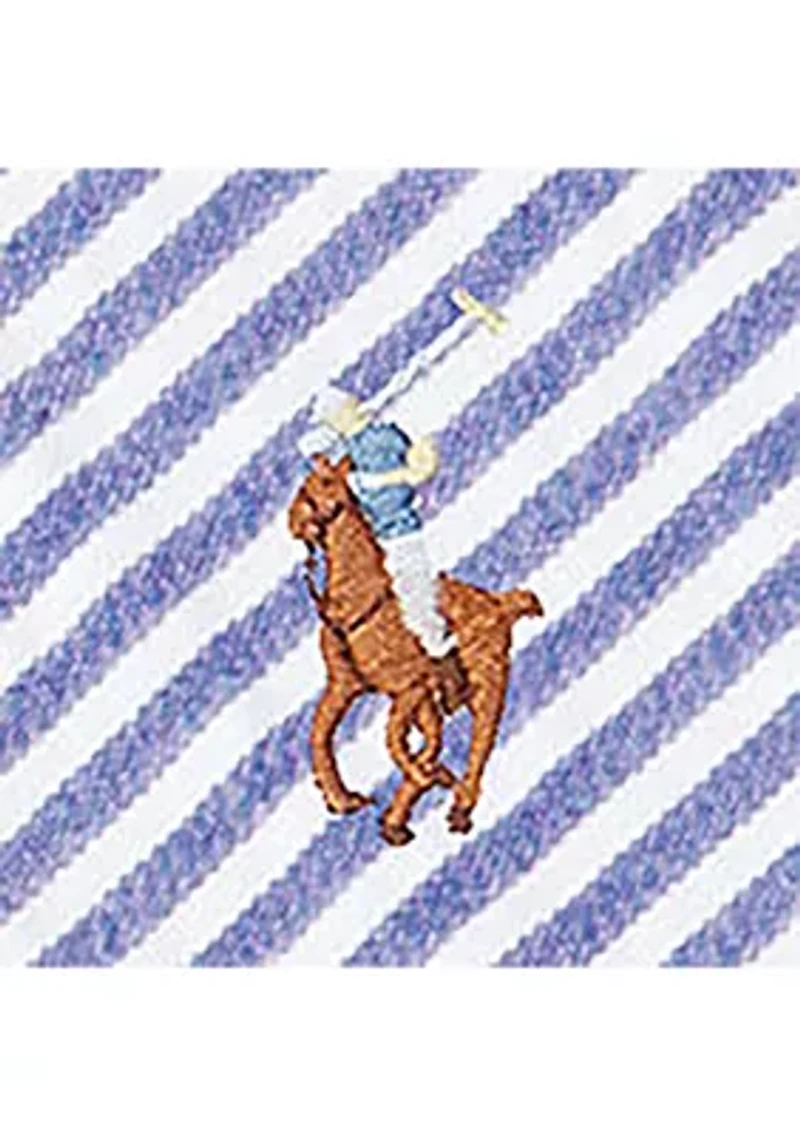 Baby Boys Stretch Cotton Seersucker Shorts