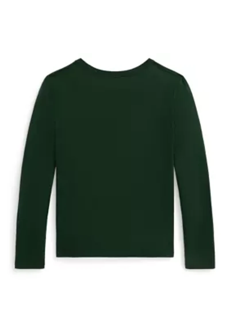 Baby Boys Waffle-Knit Cotton Long-Sleeve T-Shirt