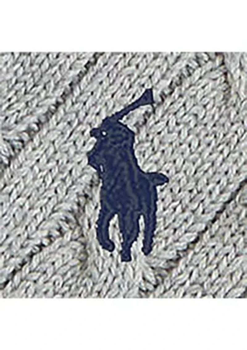 Baby Boys Cable-Knit Cotton V-Neck Cardigan