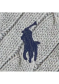 Baby Boys Cable-Knit Cotton V-Neck Cardigan