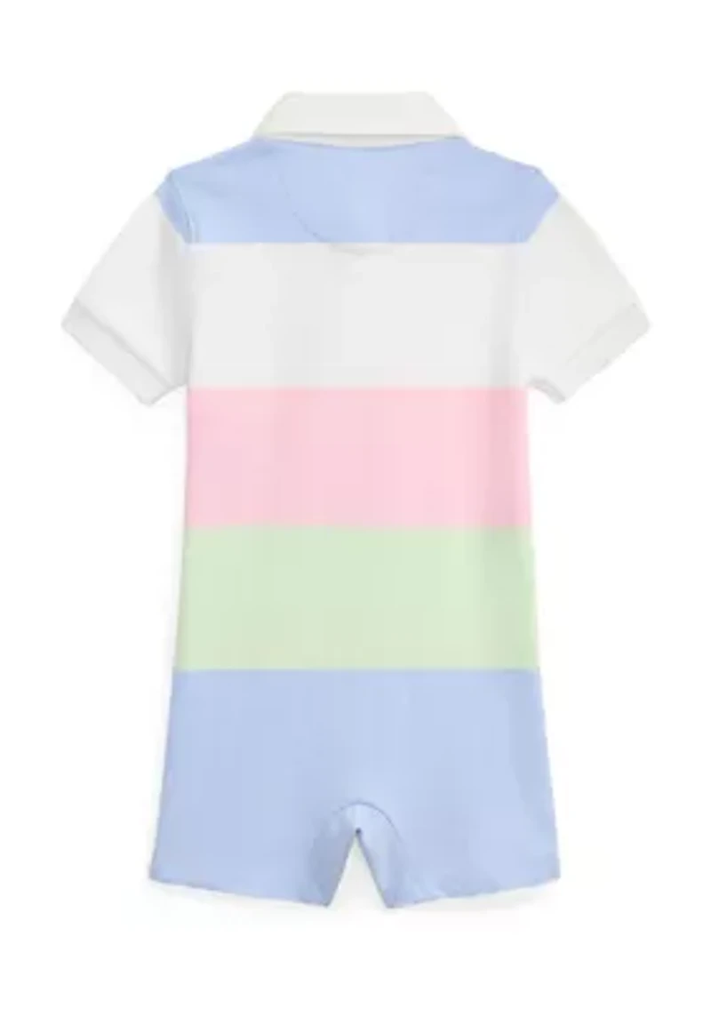 Baby Boys Striped Cotton Jersey Rugby Shortall
