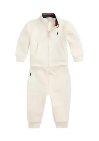 Baby Boys Fleece Mock Neck Set