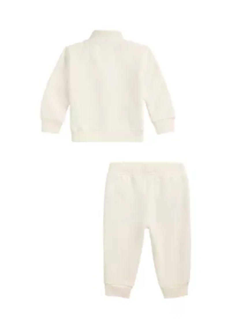 Baby Boys Fleece Mock Neck Set