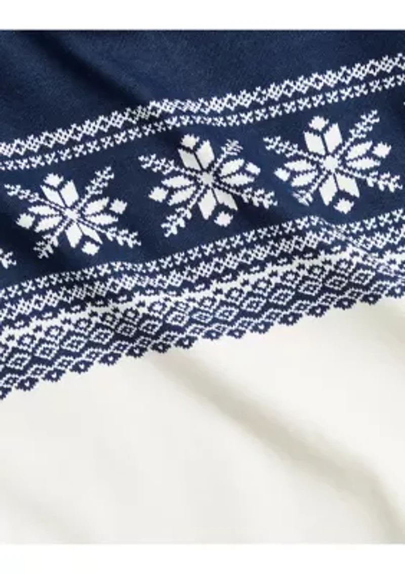 Baby Boys Snowflake Cotton Interlock Coverall