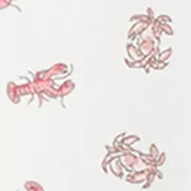 Baby Boys Crab Print Soft Cotton Polo Shortall