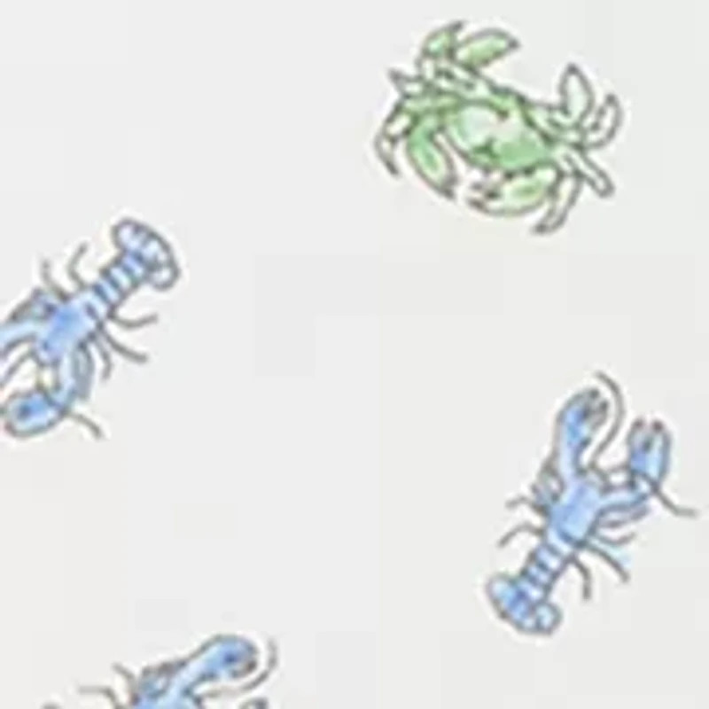 Baby Boys Crab Print Soft Cotton Polo Bodysuit