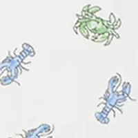 Baby Boys Crab Print Soft Cotton Polo Bodysuit