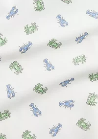 Baby Boys Crab Print Soft Cotton Polo Bodysuit