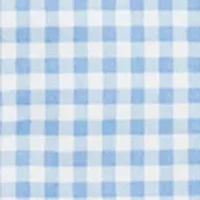 Baby Boys Gingham Printed Cotton Footed Coverall