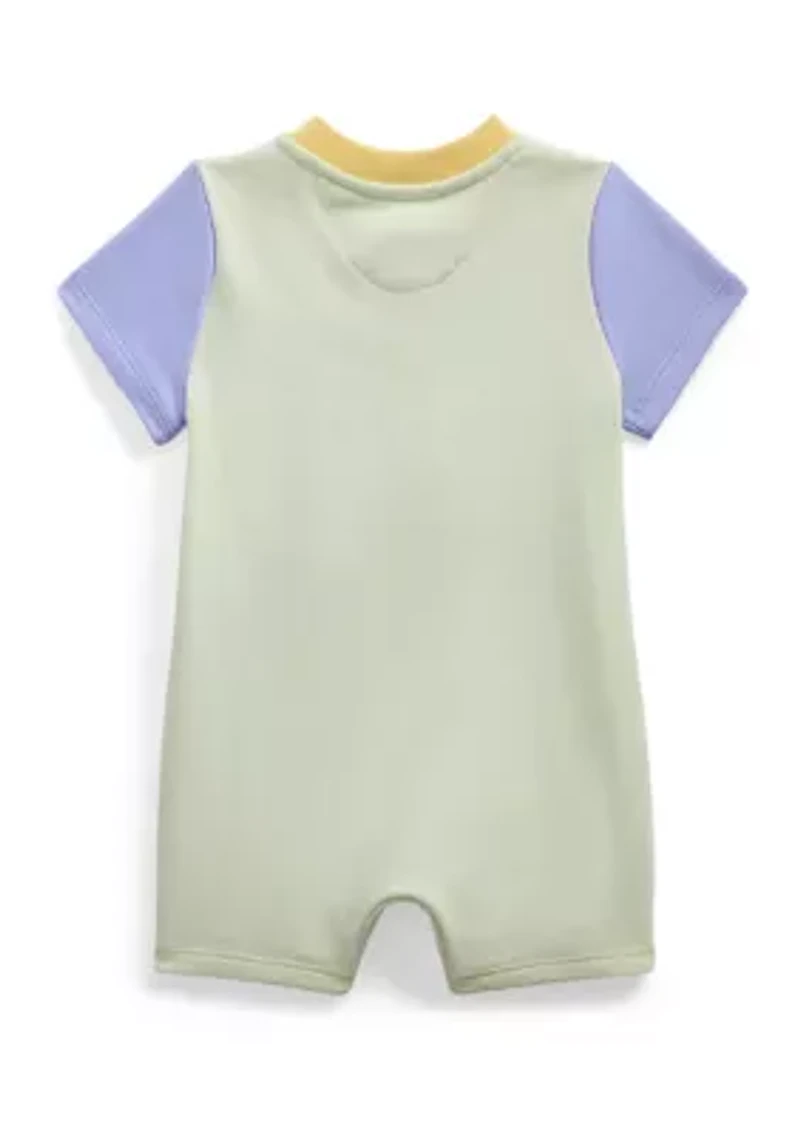Baby Boys Color Blocked Terry Henley Shortall