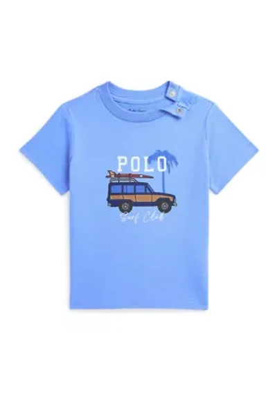 Baby Boys Car Printed Cotton Jersey T-Shirt