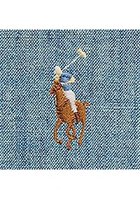 Baby Boys Indigo Cotton Chambray Shortall