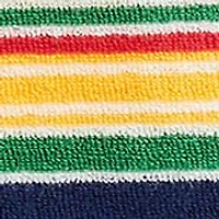Baby Boys Striped Cotton Terry Shortall