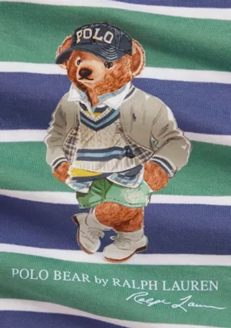 Baby Boys Polo Bear Cotton Jersey T-Shirt and Shorts Set