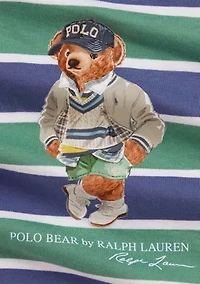 Baby Boys Polo Bear Cotton Jersey T-Shirt and Shorts Set