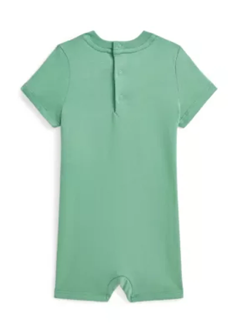 Baby Boys Polo Bear Cotton Jersey Shortall