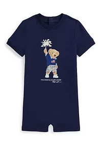 Baby Boys Polo Bear Cotton Jersey Shortall