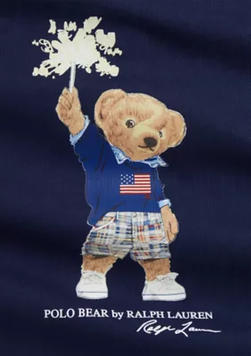 Baby Boys Polo Bear Cotton Jersey Shortall