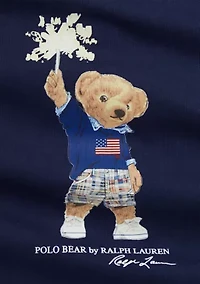 Baby Boys Polo Bear Cotton Jersey Shortall