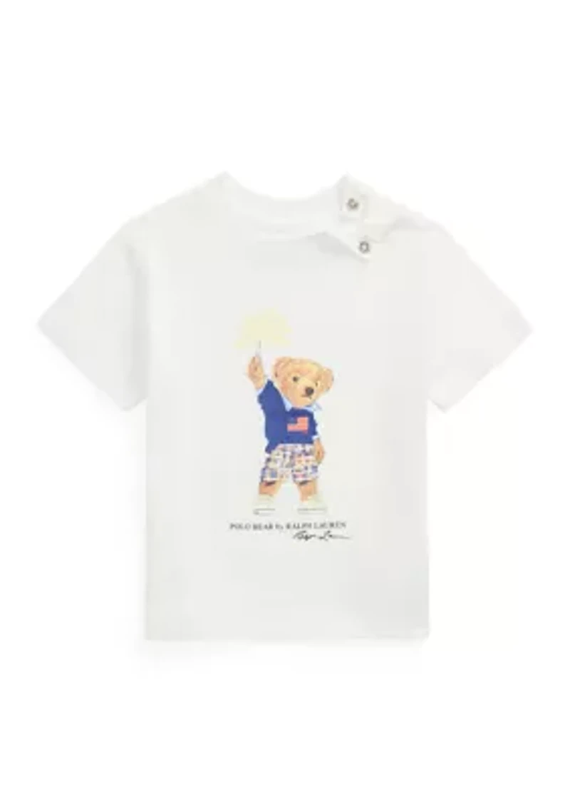 Baby Boys Polo Bear Cotton Jersey Tee