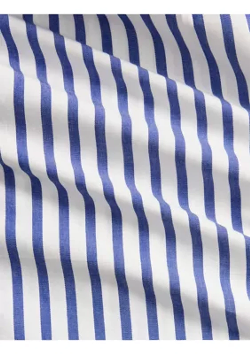 Toddler Boys Striped Cotton Poplin Shirt