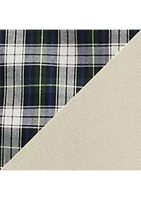Baby Boys Plaid Shirt, Belt & Canvas Pant Set