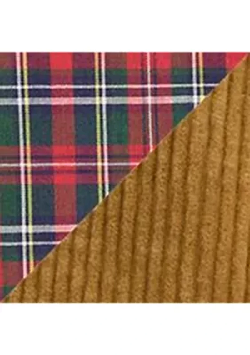 Baby Boys Plaid Cotton Shirt & Corduroy Pant Set