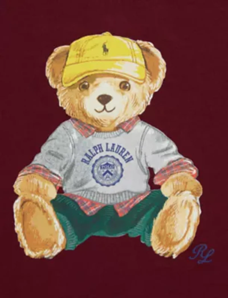 Baby Boys Polo Bear Jersey T-Shirt & Fleece Pants Set