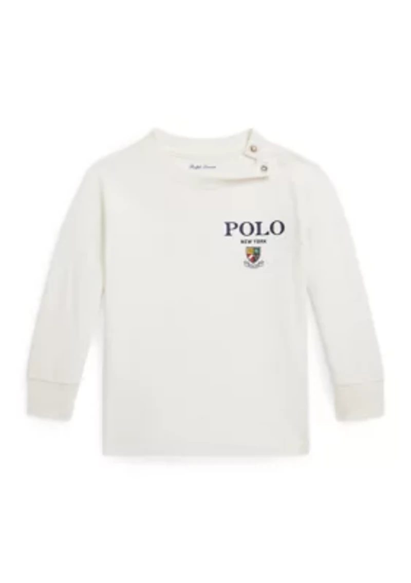 Baby Boys Cotton Jersey Long Sleeve Graphic T-Shirt