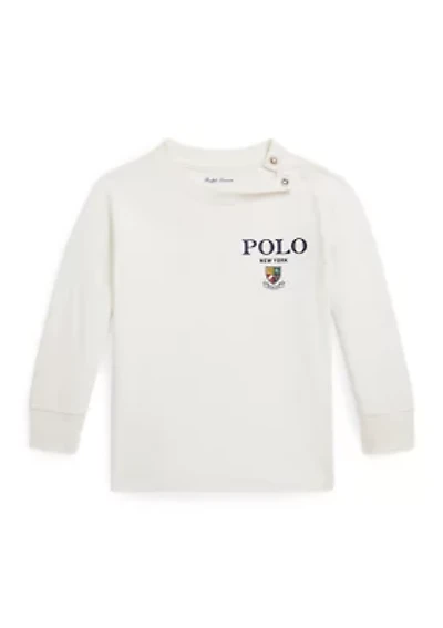 Baby Boys Cotton Jersey Long Sleeve Graphic T-Shirt