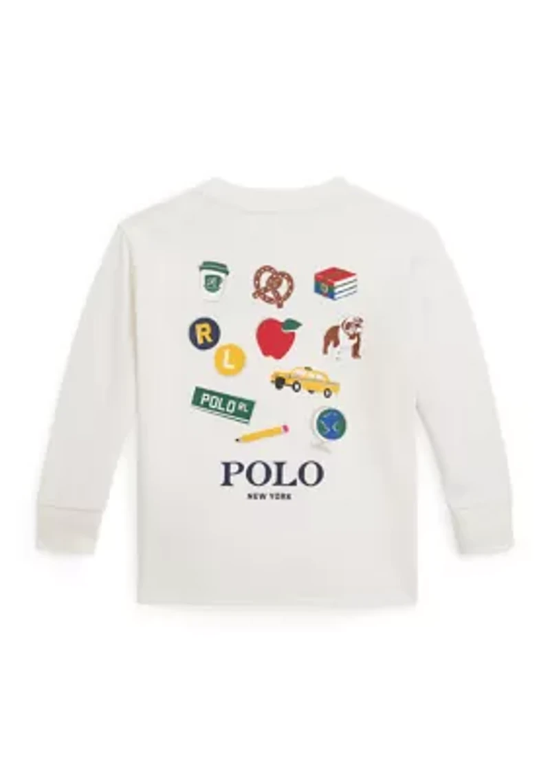Baby Boys Cotton Jersey Long Sleeve Graphic T-Shirt