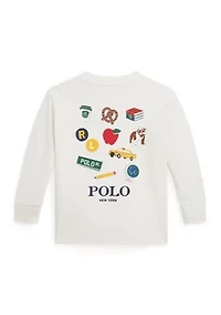 Baby Boys Cotton Jersey Long Sleeve Graphic T-Shirt