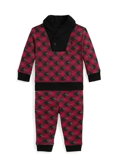 Baby Boys Ice Skate Cotton Pullover & Pant Set