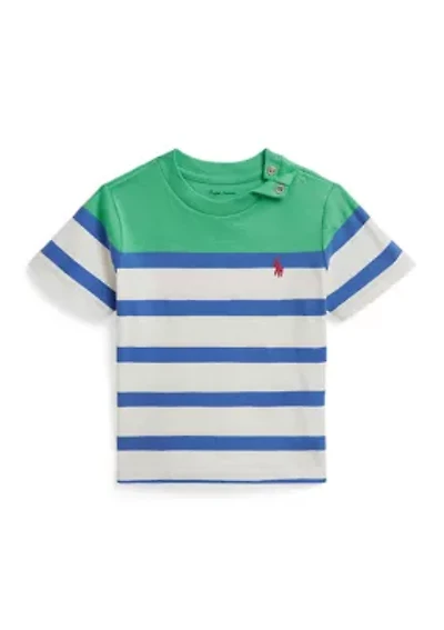 Baby Boys Striped Cotton Jersey T-Shirt