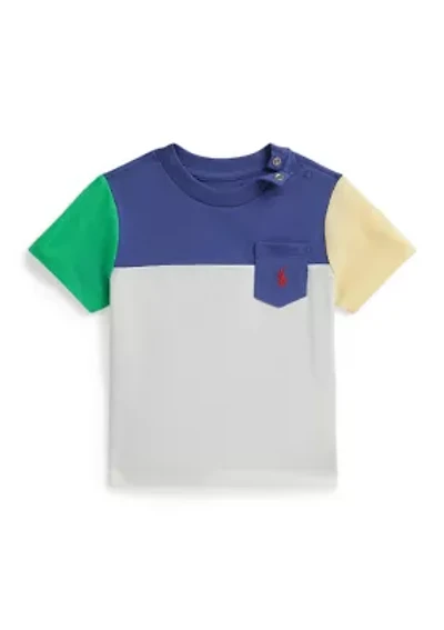 Baby Boys Color-Blocked Cotton Jersey T-Shirt