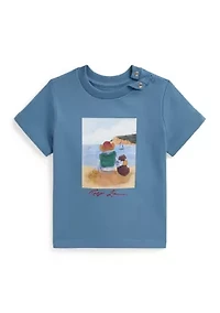 Baby Boys Polo Bear Cotton Jersey T-Shirt