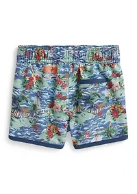 Baby Boys Tropical-Print Swim Trunk