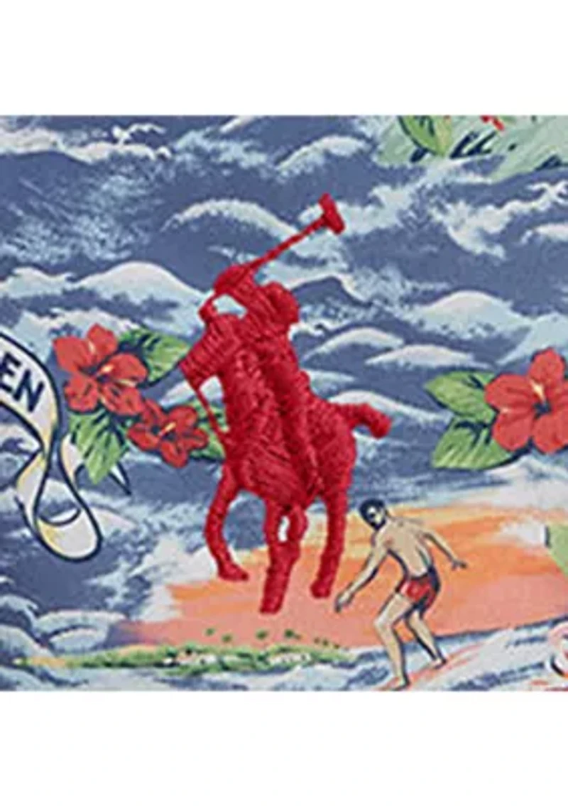 Baby Boys Tropical-Print Swim Trunk