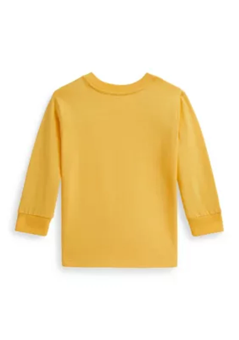 Baby Boys Polo Bear Cotton Long-Sleeve T-Shirt