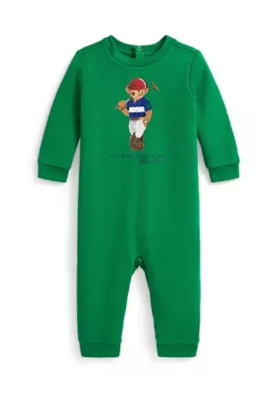 Baby Boys Polo Bear Fleece Coverall