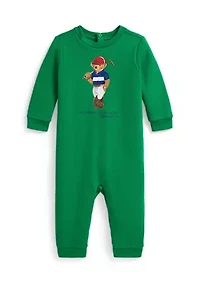 Baby Boys Polo Bear Fleece Coverall