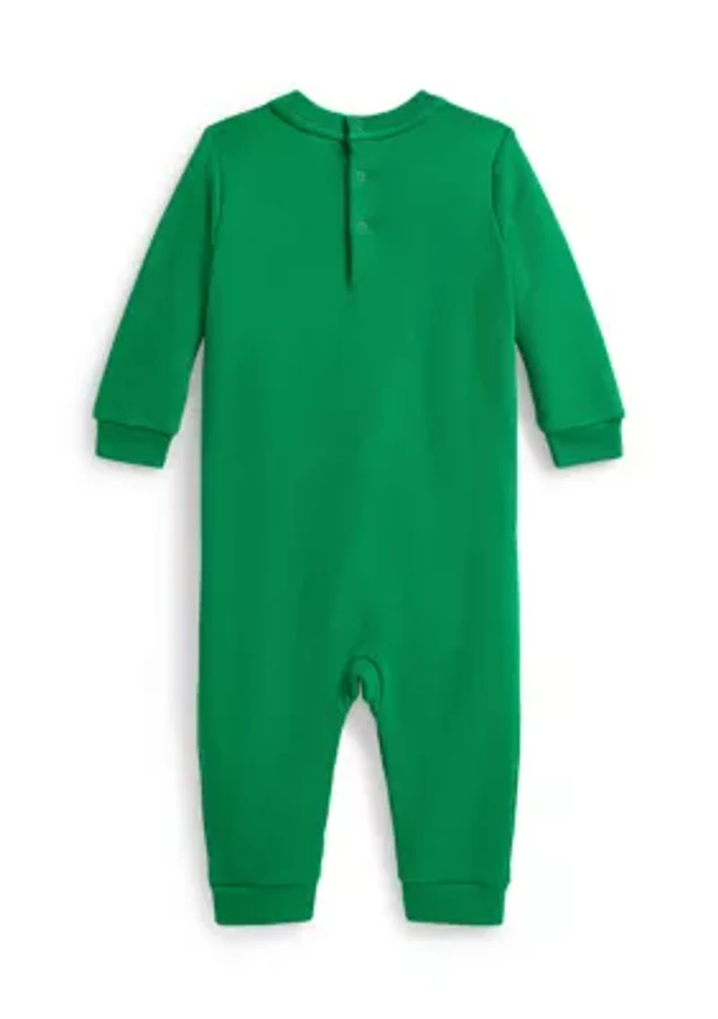 Baby Boys Polo Bear Fleece Coverall