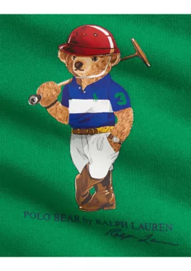 Baby Boys Polo Bear Fleece Coverall