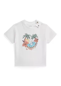 Baby Boys Cotton Jersey Graphic T-Shirt