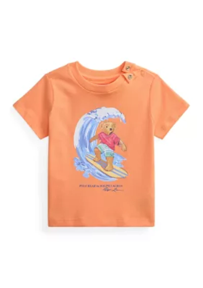 Baby Boys Polo Bear Cotton Jersey T-Shirt