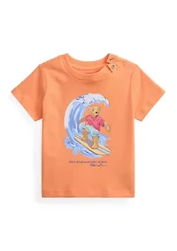 Baby Boys Polo Bear Cotton Jersey T-Shirt