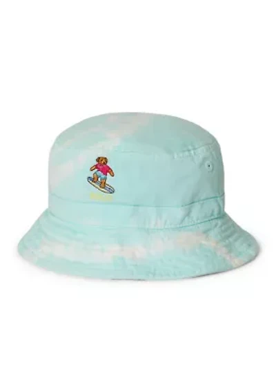 Baby Boys Tie-Dye Polo Bear Twill Bucket Hat